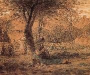 Country yard, Jean Francois Millet